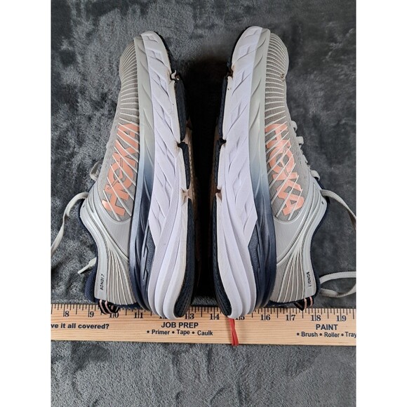 Hoka One One Bondi 7 Women’s Gray Sneakers Running Shoes Sz 7 - Picture 11 of 11